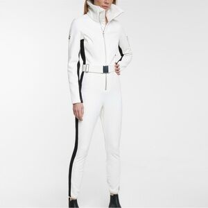 Cordova Signature Belted White Ski Suit